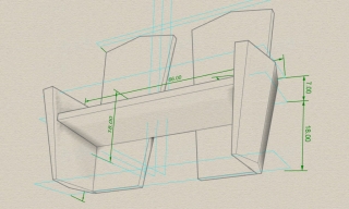 Leanard Moore CNC Bench - Rhino Screenshot