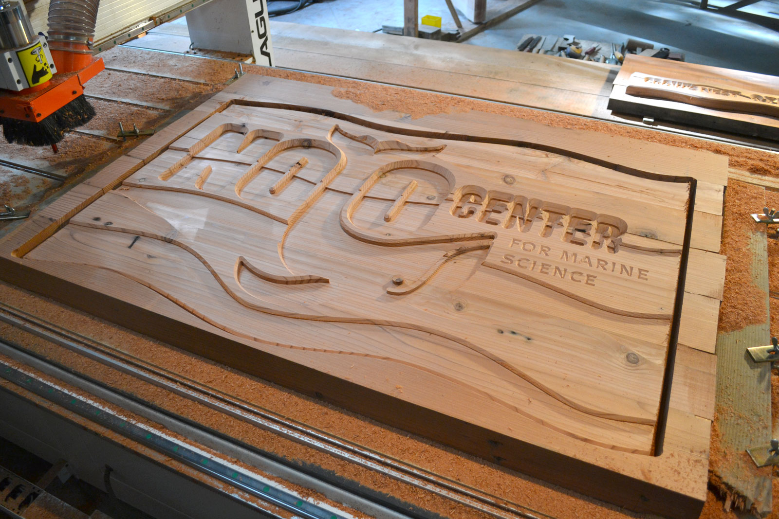 Noyo Sign on CNC Router